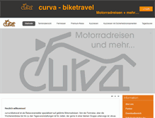 Tablet Screenshot of curva-biketravel.com